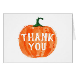 Waterverf Pumpkin Hartelijk dank