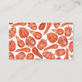 Waterverf Pumpkin Herfst Baby shower Book Request Informatiekaartje (Achterkant)