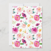 Waterverf Pumpkin Herfst Girl Baby shower Kaart (Achterkant)