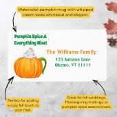 Waterverf Pumpkin — Latte adres Etiket