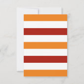 Waterverf Pumpkin Latte en Football Party Kaart (Achterkant)