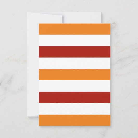 Waterverf Pumpkin Latte en Football Party Kaart (Achterkant)