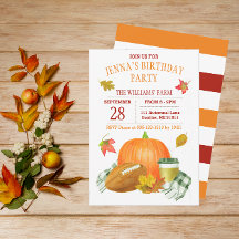 Waterverf Pumpkin Latte en Football Party