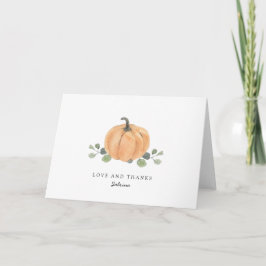 Waterverf Pumpkin Love & Bedankt