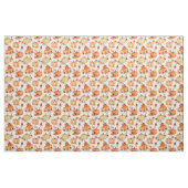 Waterverf Pumpkin Oranje Floral Pattern Stof (Fat Quarter)