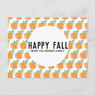 Waterverf Pumpkin Oranje Pattern Post Cards Briefkaart