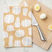 Waterverf Pumpkin Patch Kitchen Towel Theedoek (Quarter Fold)
