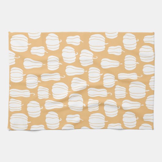 Waterverf Pumpkin Patch Kitchen Towel Theedoek (Horizontaal)