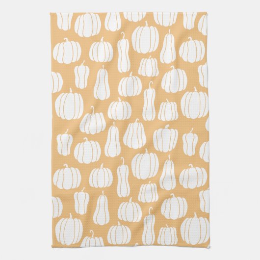 Waterverf Pumpkin Patch Kitchen Towel Theedoek (Verticaal)