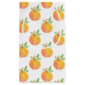 Waterverf Pumpkin Patroon Klein Cadeauzakje (Achterkant)