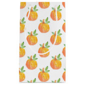 Waterverf Pumpkin Patroon Klein Cadeauzakje (Voorkant)
