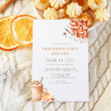 Waterverf Pumpkin Pie Friendsgiving Dinner