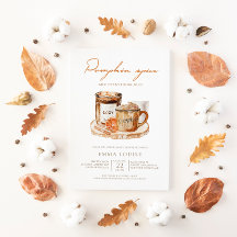 Waterverf Pumpkin Spice Baby shower