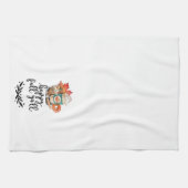 Waterverf Pumpkin Spice Coffee | Fijne Herfst Y'al Theedoek (Horizontaal)