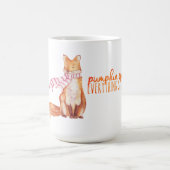 Waterverf Pumpkin Spice Sitting Fox Koffiemok (Center)