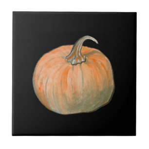 Waterverf Pumpkin Tegeltje
