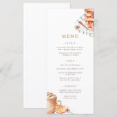 Waterverf Pumpkin Thanksgiving Dinner Menu (Voorkant / Achterkant)