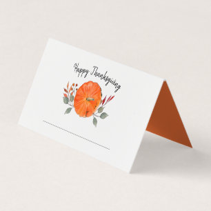 Waterverf Pumpkin-Thanksgiving Kaart