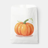 Waterverf Pumpkin Treat Bag Bedankzakje (Voorkant)