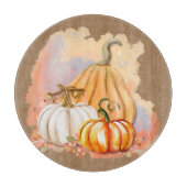 Waterverf Pumpkin Trio Glass Cutting Board Snijplank (Voorkant)