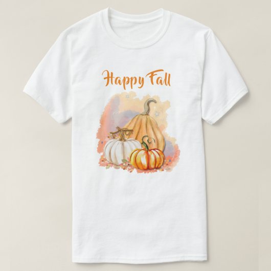 Waterverf Pumpkin Trio T-Shirt (Design voorkant)