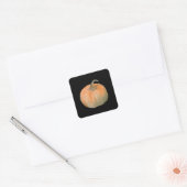 Waterverf Pumpkin Vierkante Sticker (Envelop)