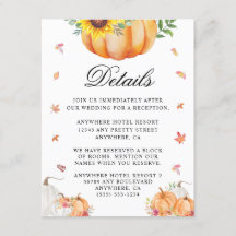 Waterverf Pumpkin Weddenschapskaart