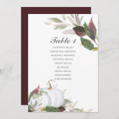 Waterverf Pumpkin Weddenschaptabel Plan Kaart (Voorkant / Achterkant)