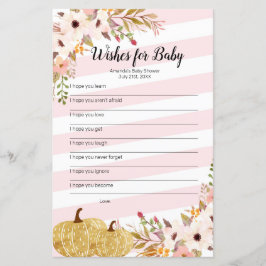 Waterverf Pumpkin wenst Baby