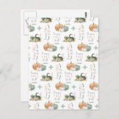 WATERVERF PUMPKINES EN GOEDEREN BRIEFKAART (Voorkant / Achterkant)
