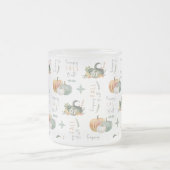 WATERVERF PUMPKINES EN GOEDEREN MATGLAS KOFFIEMOK (Center)