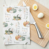 WATERVERF PUMPKINES EN GOEDEREN THEEDOEK (Quarter Fold)