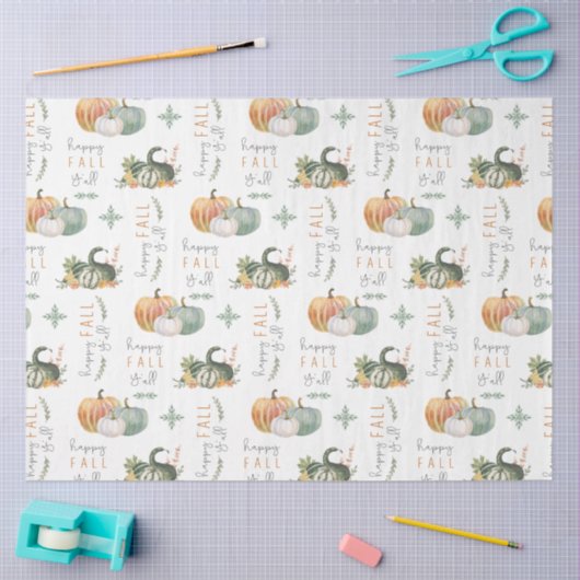 WATERVERF PUMPKINES EN GOEDEREN TISSUEPAPIER (Craft)