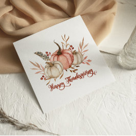 Waterverf Pumpkins Happy Thanksgiving-kaart