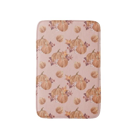 Waterverf Pumpkins Herfst Badmat (Voorkant Verticaal)
