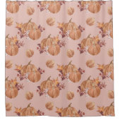 Waterverf Pumpkins Herfst Douchegordijn (Voorkant)