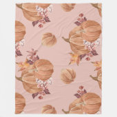 Waterverf Pumpkins Herfst Fleece Deken (Voorkant)