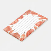 Waterverf Pumpkins Herfst Thema Post-it® Notes (Schuin)