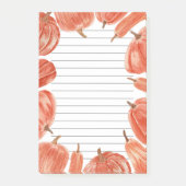 Waterverf Pumpkins Herfst Thema  Post-it® Notes (Voorkant)
