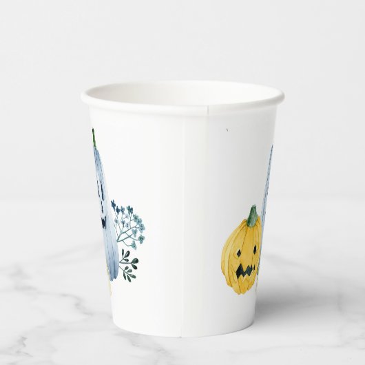 Waterverf Pumpkins Papieren Bekers (Rechts)