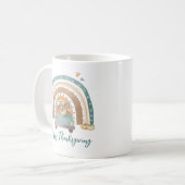 Waterverf Pumpkins Rainbow-Thanksgiving Koffiemok (Voorkant links)