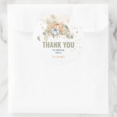 Waterverf Pumpkins Ronde Sticker (Tas)