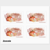 Waterverf Pumpkins Thanksgiving Rechthoekige Sticker (Vel)