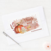Waterverf Pumpkins Thanksgiving Rechthoekige Sticker (Envelop)