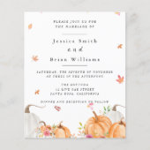 Waterverf Pumpkins Wedding Flyer (Voorkant)