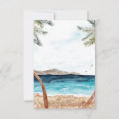 Waterverf Punta Cana Tropical Beach Details Kaart (Achterkant)