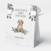 Waterverf Puppy Baby shower Favor Box Bedankdoosjes (Achterkant)