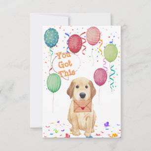 Waterverf Puppy Birthday Uitnodiging