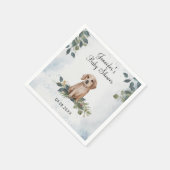 Waterverf Puppy Dog Baby shower Napkins Servet (Hoek)