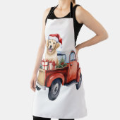 Waterverf puppy met geschenken schort (Insitu)